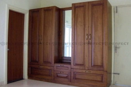 wooden wardrobe